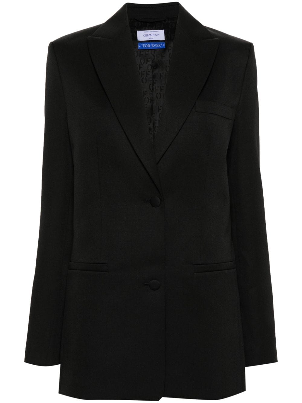 Off White Women's Single-Breasted Virgin-Wool Blazer