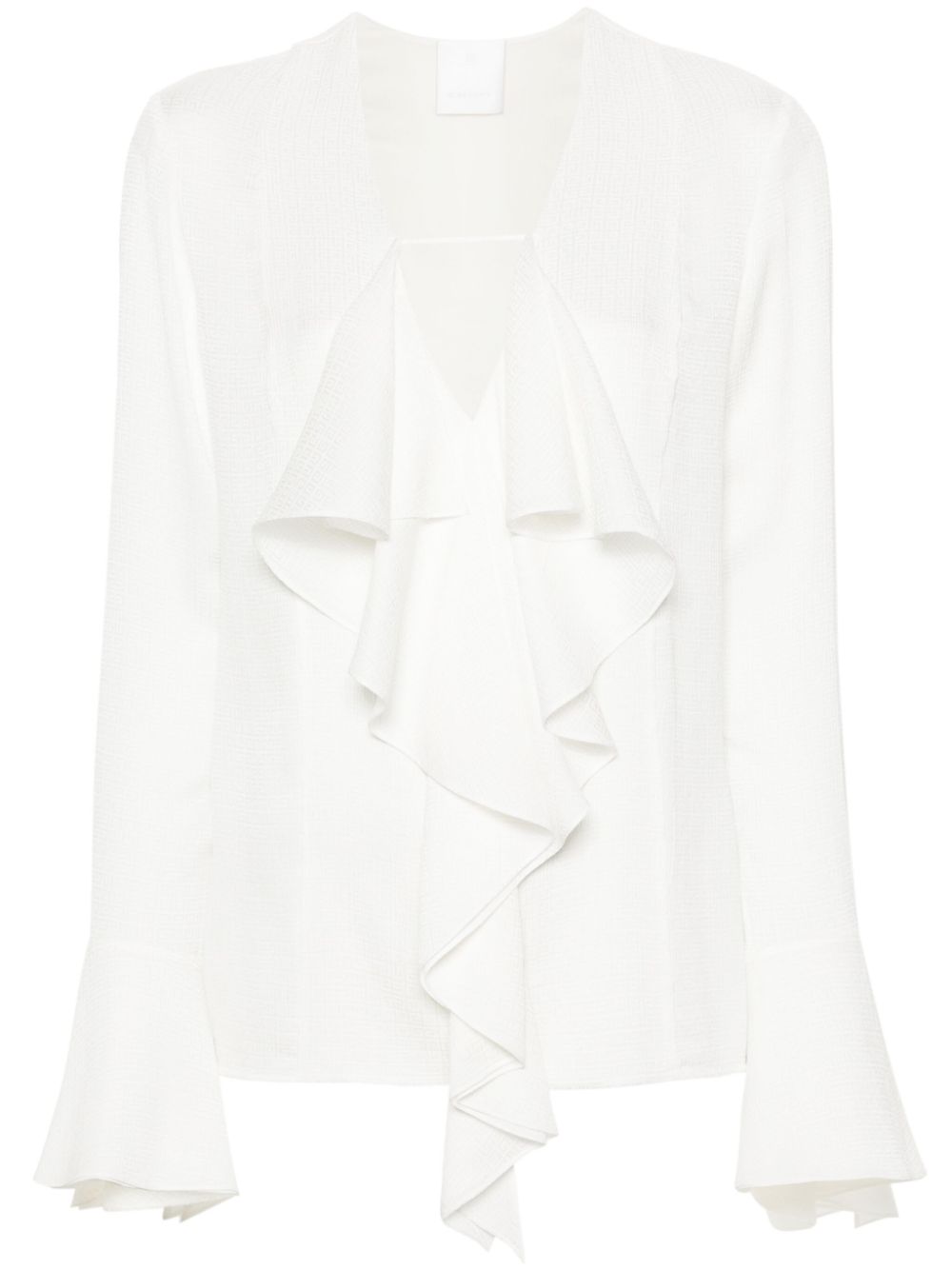 Givenchy Women's Silk Ruffled Blouse