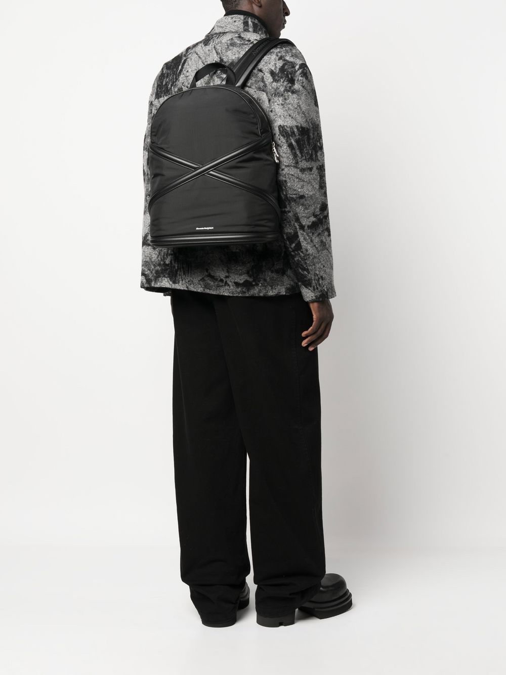Alexander Mcqueen Men's The Harness Logo Backpack