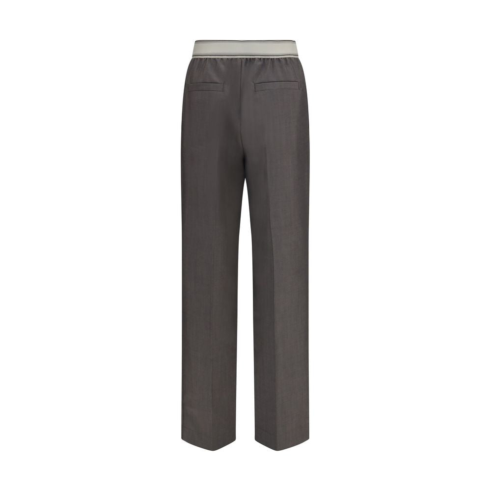 Versace Gray Wool Oves Aries Women's Pants