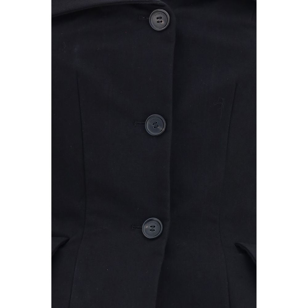 Magda Butrym Black Silk Women's Blouse