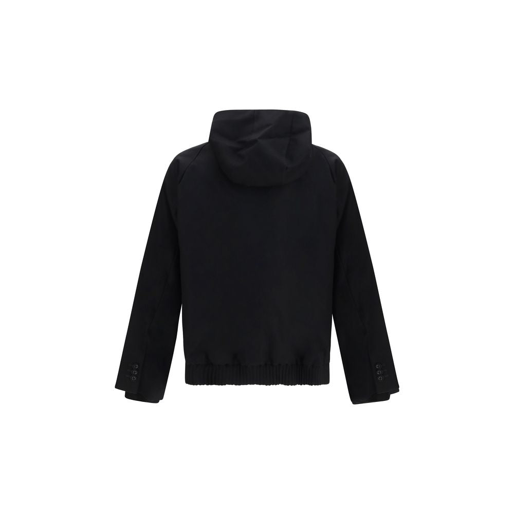 Sacai Black Wool Oves Aries Full-Length Men's Jacket