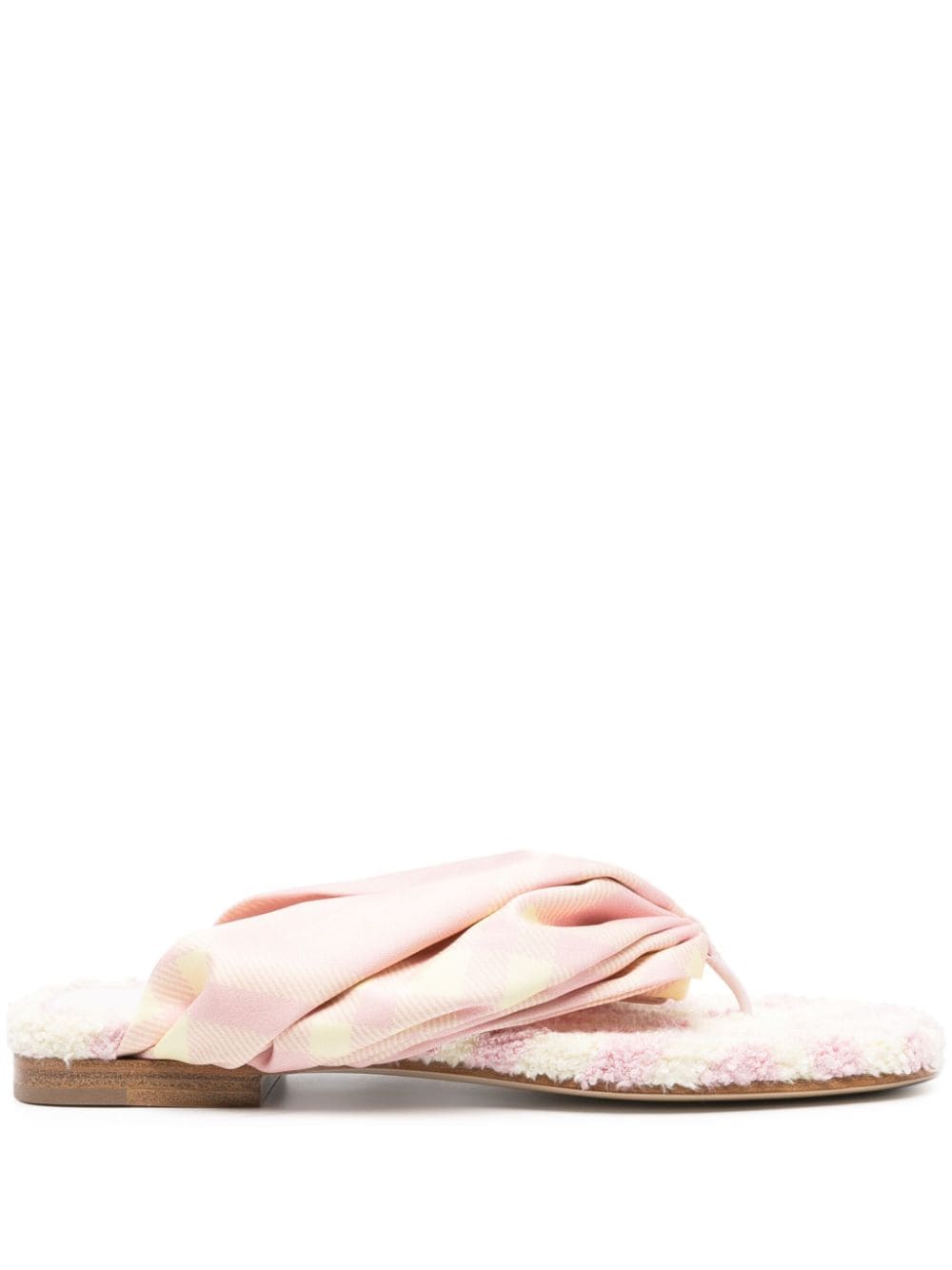 Burberry Women's Check Thong Sandals