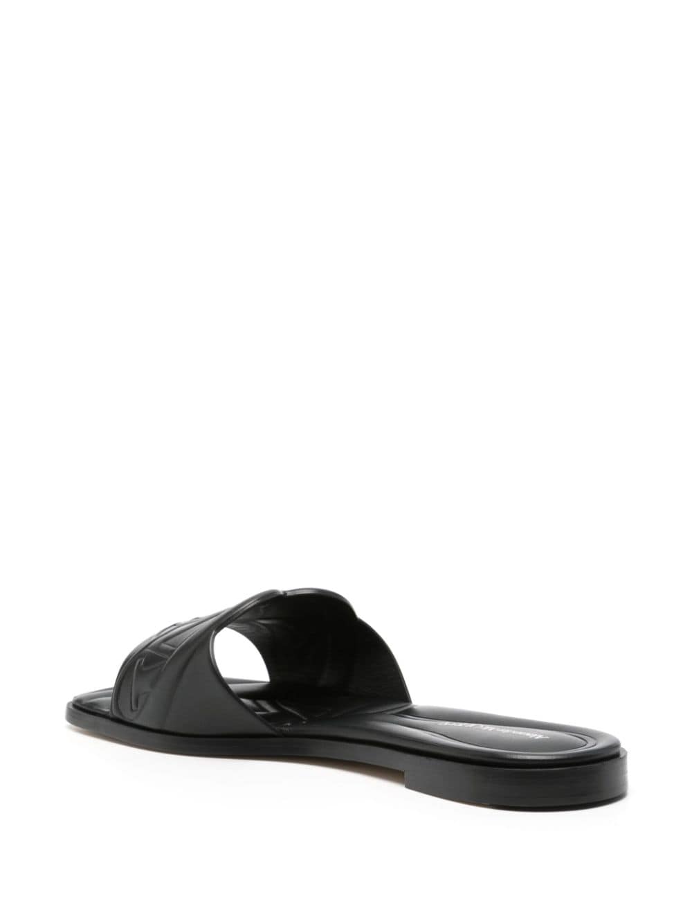 Alexander Mcqueen Women's Logo-Embossed Leather Sandals