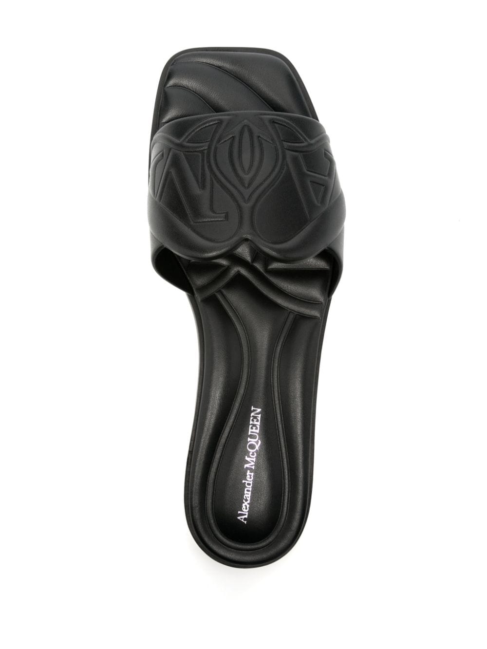 Alexander Mcqueen Women's Logo-Embossed Leather Sandals