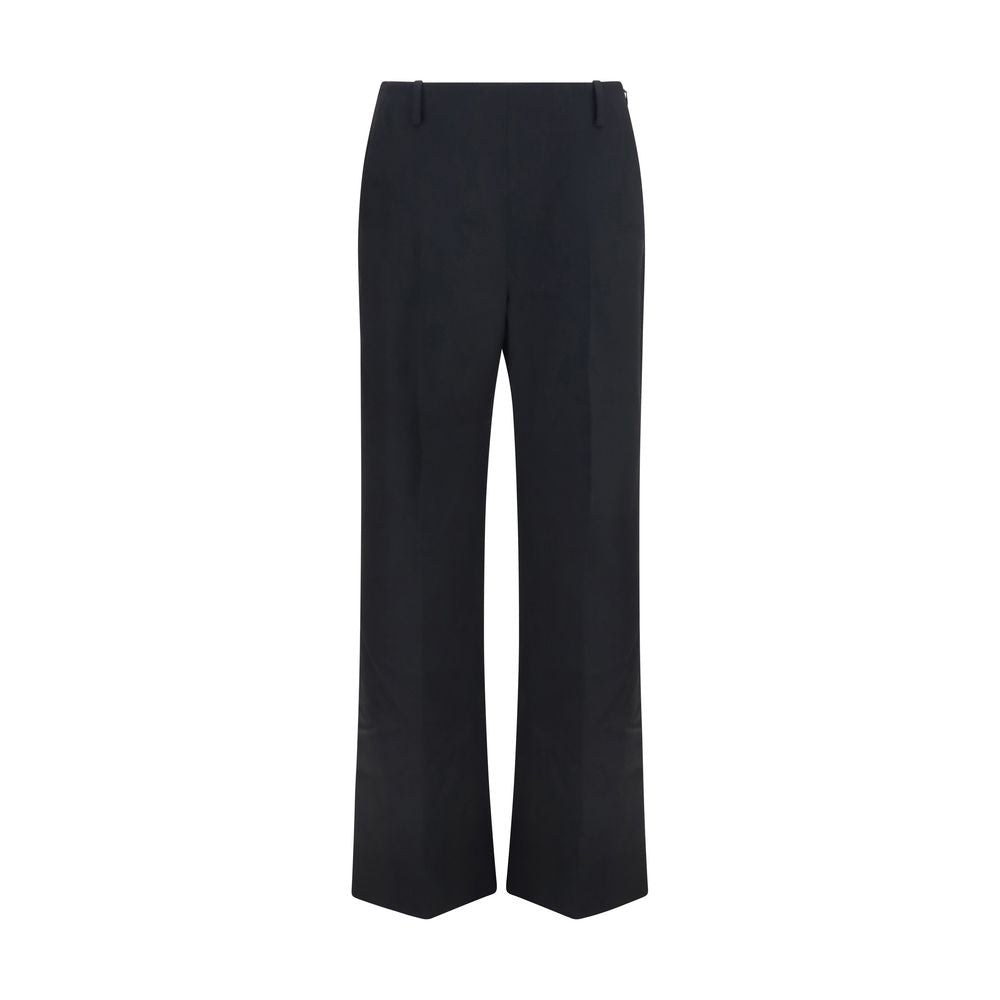 Khaite Black Polyester Casual Women's Pants