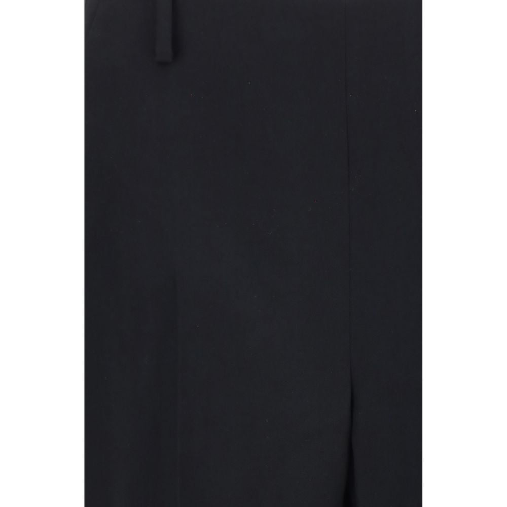 Khaite Black Polyester Casual Women's Pants