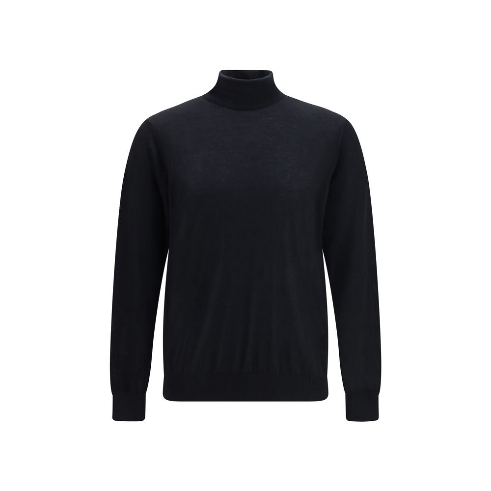 Giorgio Armani Black Cashmere Men's Sweater
