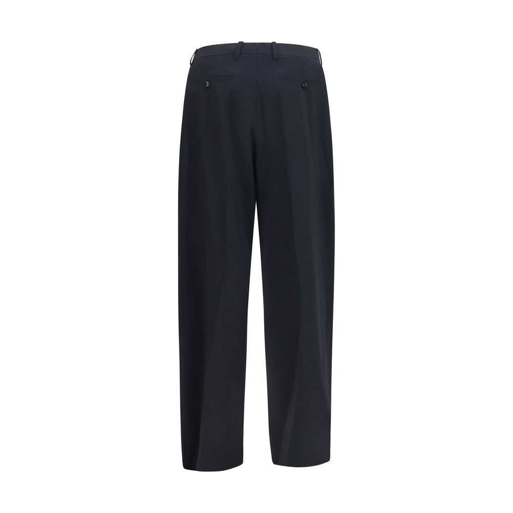 Giorgio Armani Blue Wool Oves Aries Dress Men's Pants