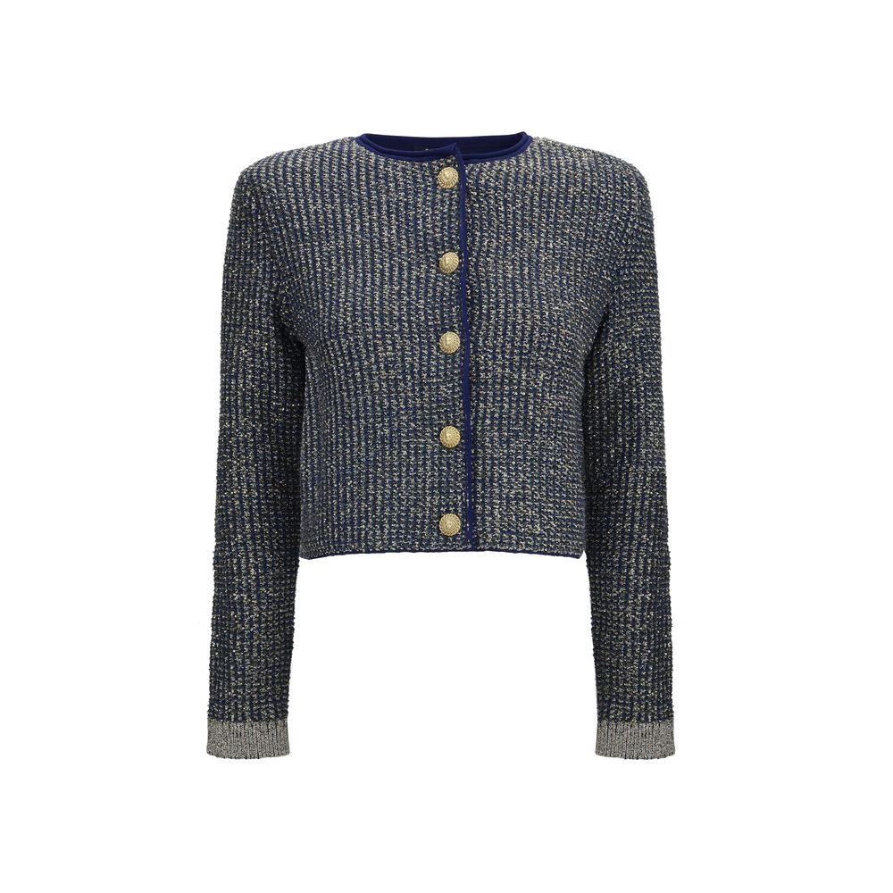 Balmain Blue Polyamide Women's Cardigan