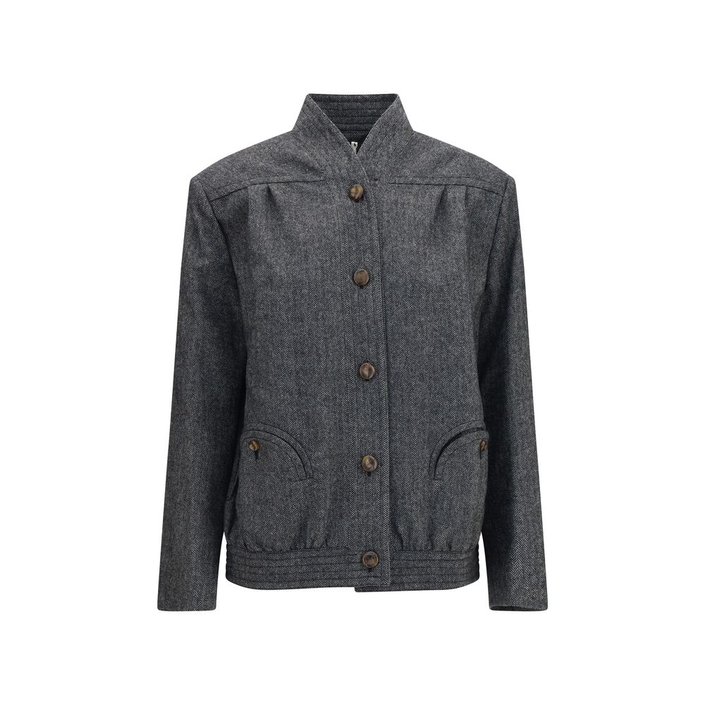 Blazé Milano Gray Wool Oves Aries Shell Women's Jacket