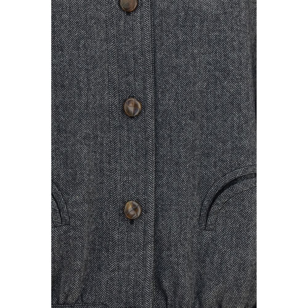 Blazé Milano Gray Wool Oves Aries Shell Women's Jacket