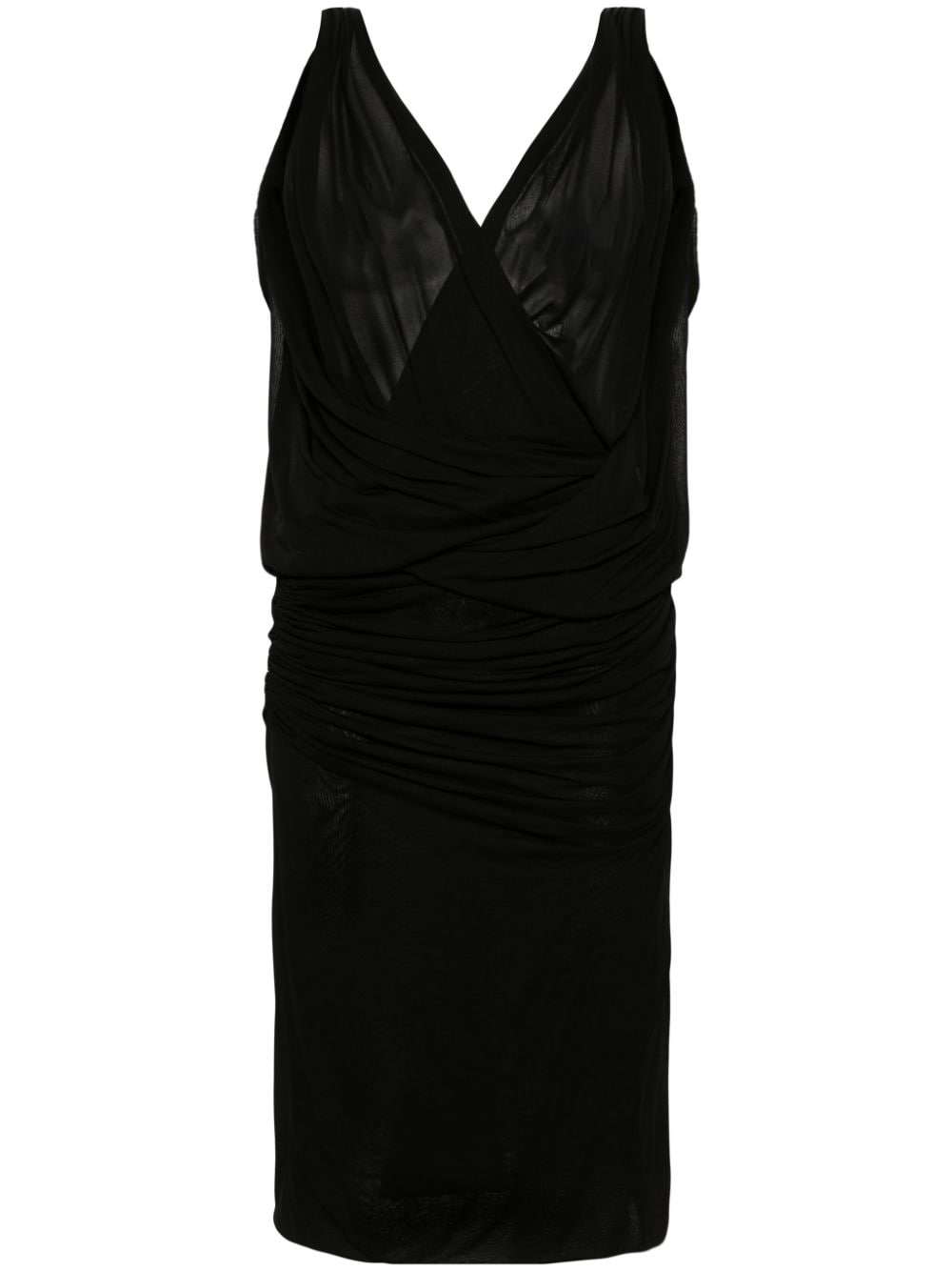 Saint Laurent Women's V-Necked Mini Dress Saint Laurent Women's V-Necked Mini Dress