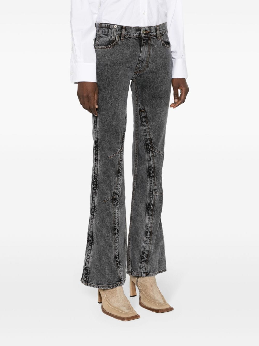 Y/Project Women's Jeans Black