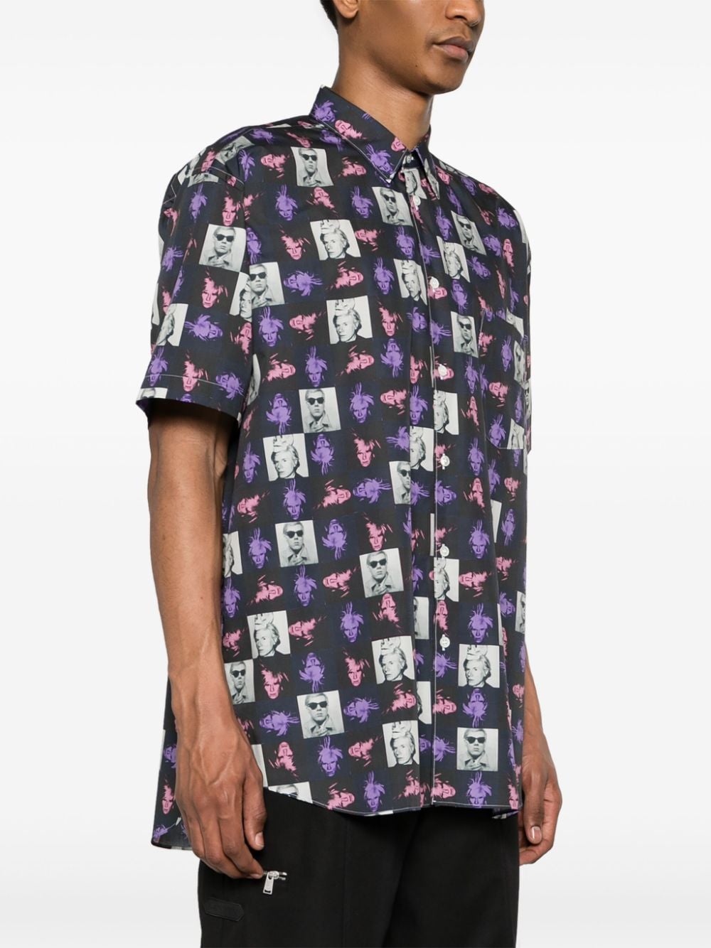 Comme Des Garcons Men's Andy Warhol Print Shirt