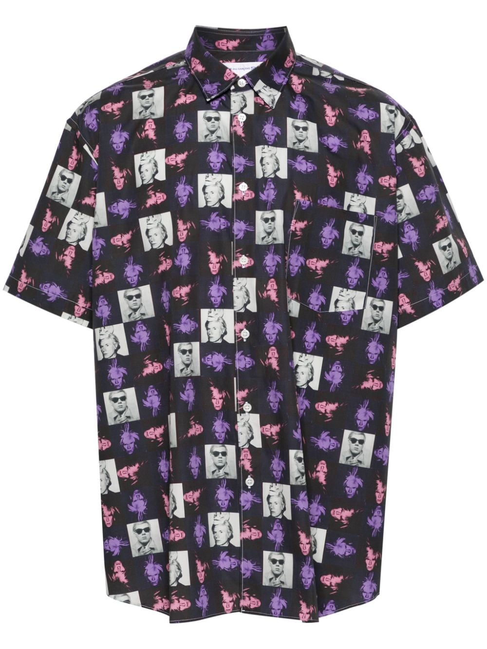 Comme Des Garcons Men's Andy Warhol Print Shirt