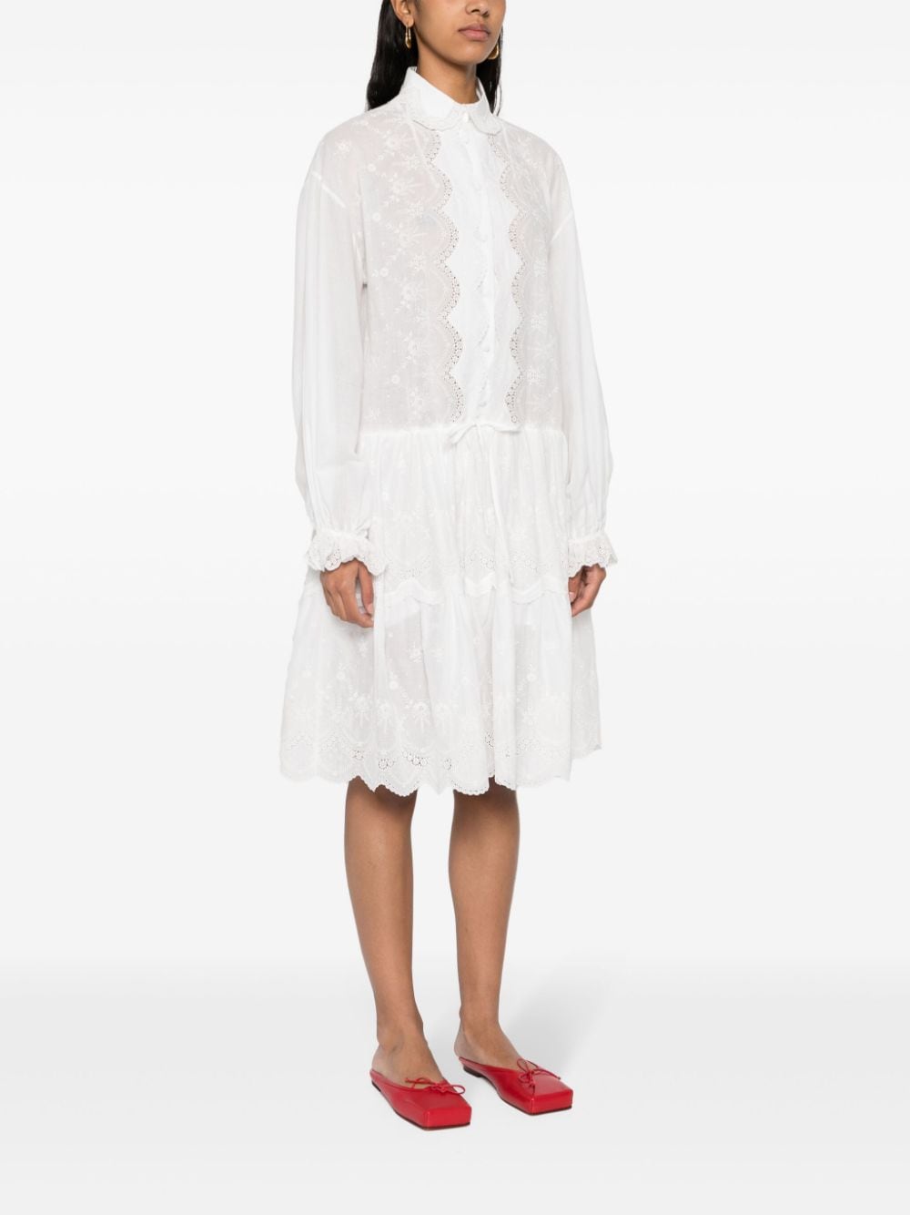 Ermanno Scervino Women's Embroidered Shirt Dress