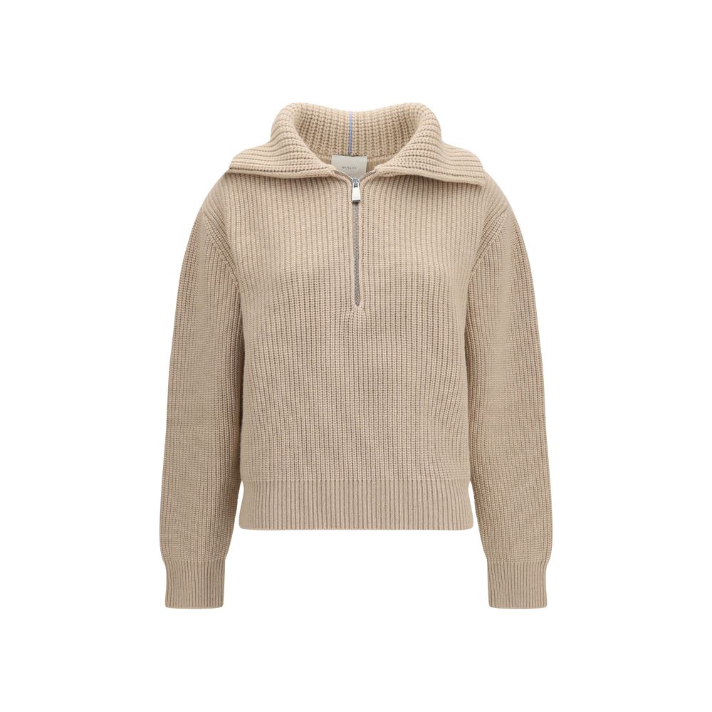 Malo Beige Cashmere Women's Sweater