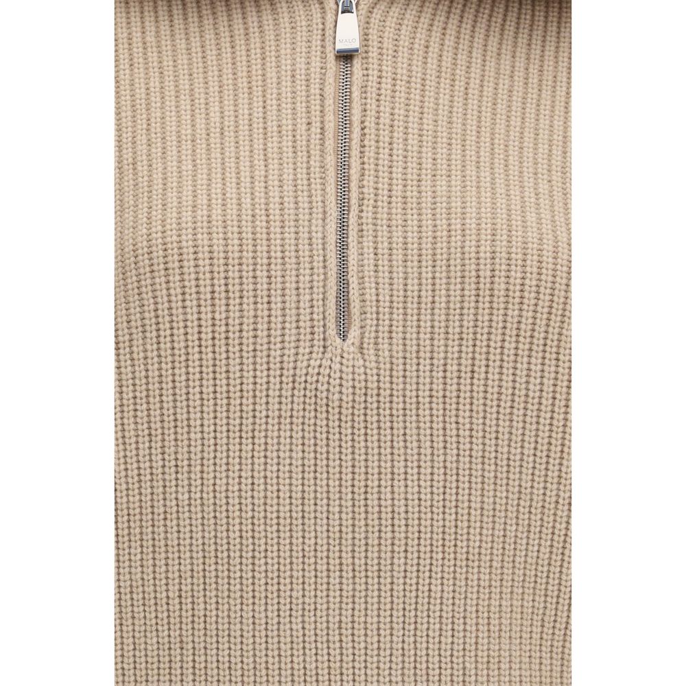 Malo Beige Cashmere Women's Sweater