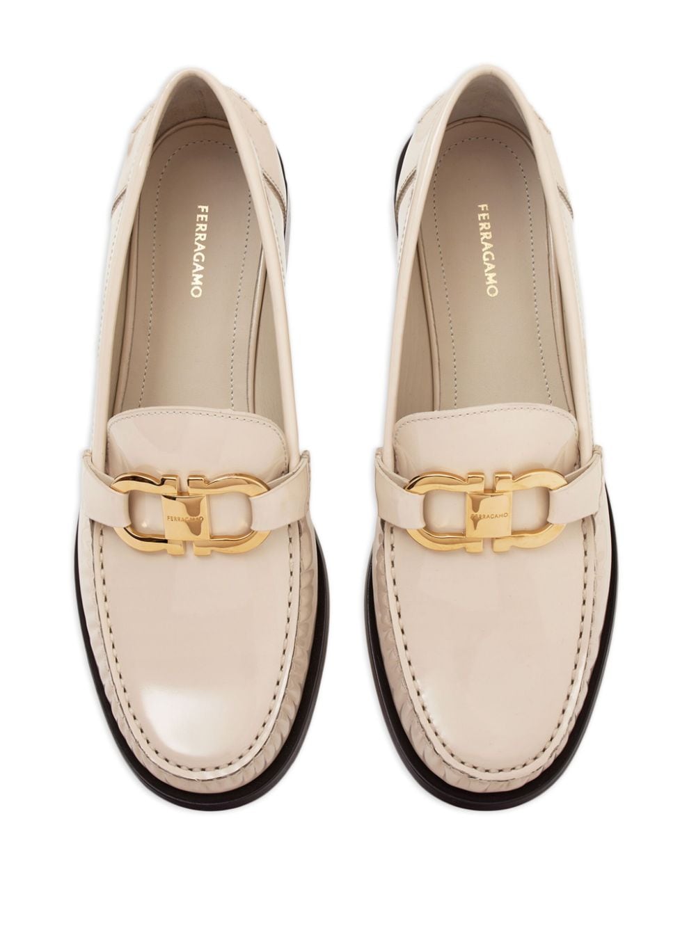 Ferragamo Women's Gancini Leather Loafers