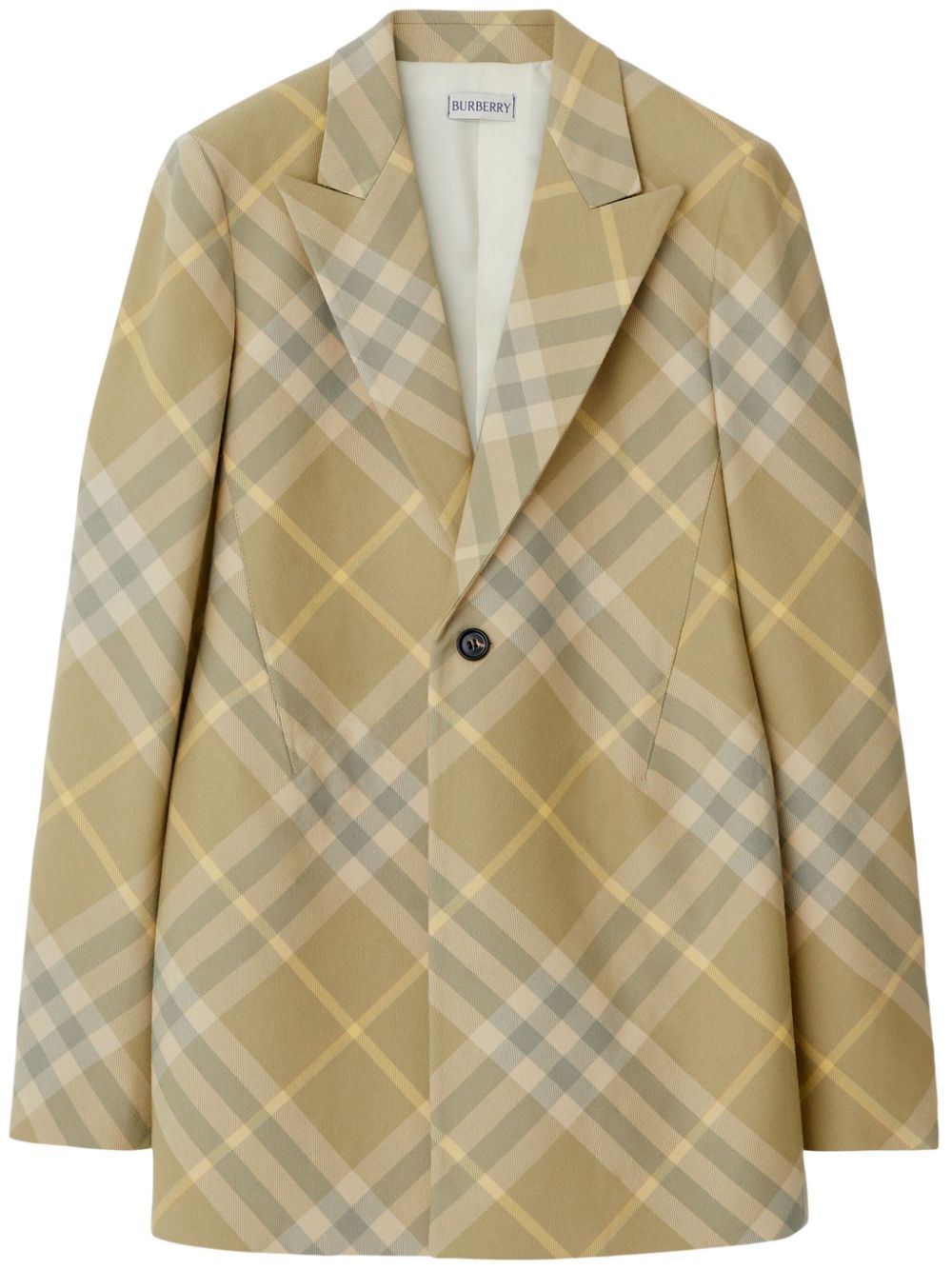 Burberry Women's Checked Tailored Single-Breasted Blazer