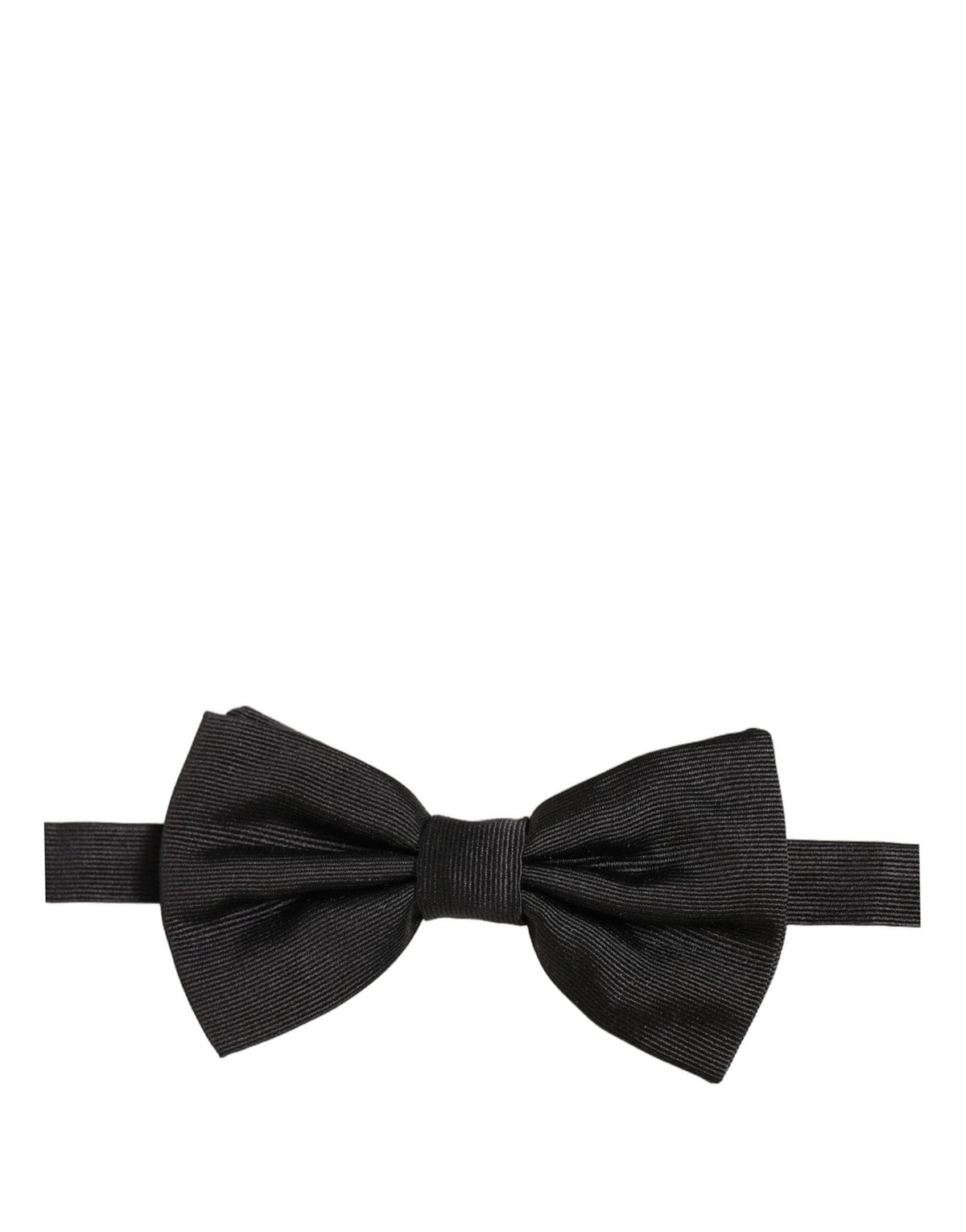 Dolce & Gabbana Men Black 100% Silk Adjustable Neck Papillon Bow Men's Tie