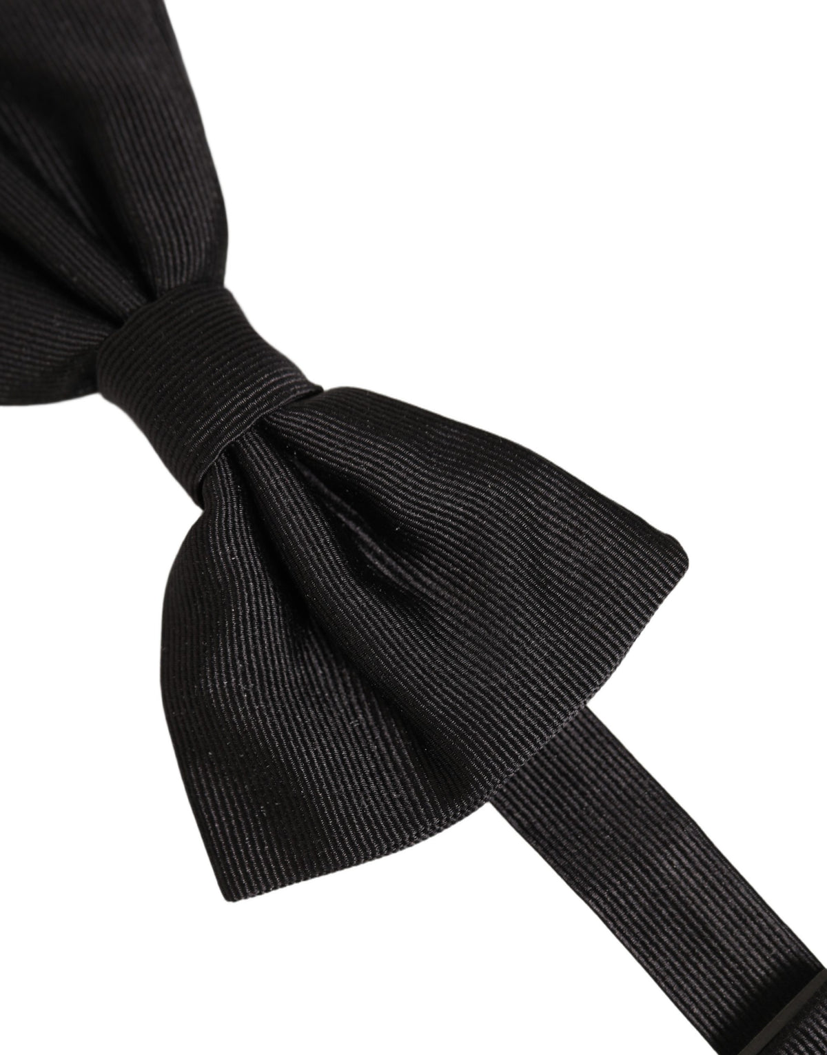 Dolce & Gabbana Men Black 100% Silk Adjustable Neck Papillon Bow Men's Tie