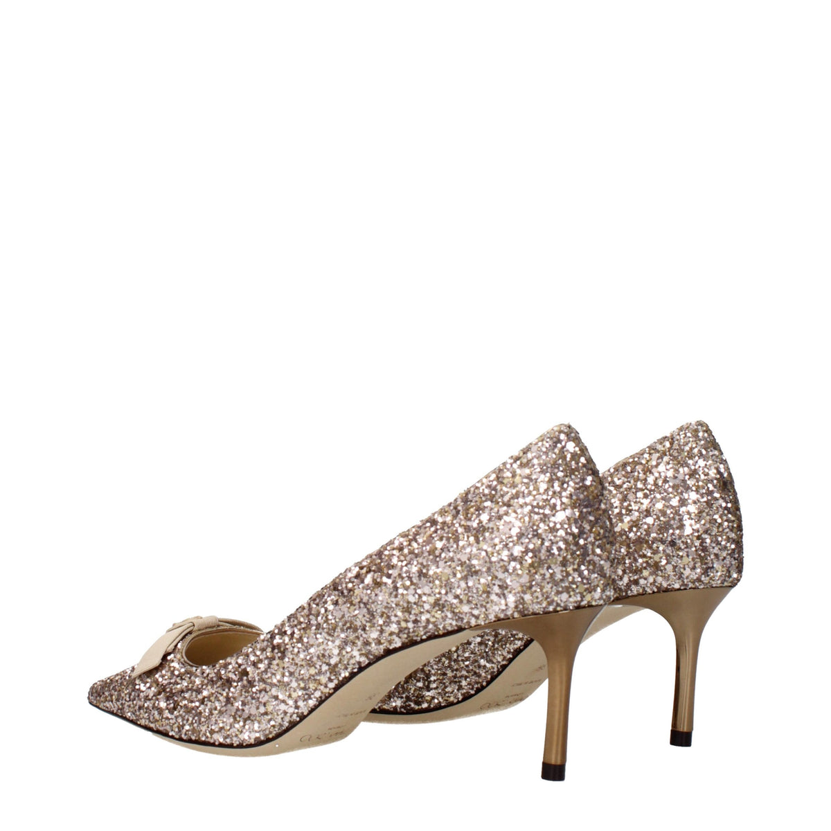Jimmy Choo Pink Plastic Mid Heel Women's Pumps