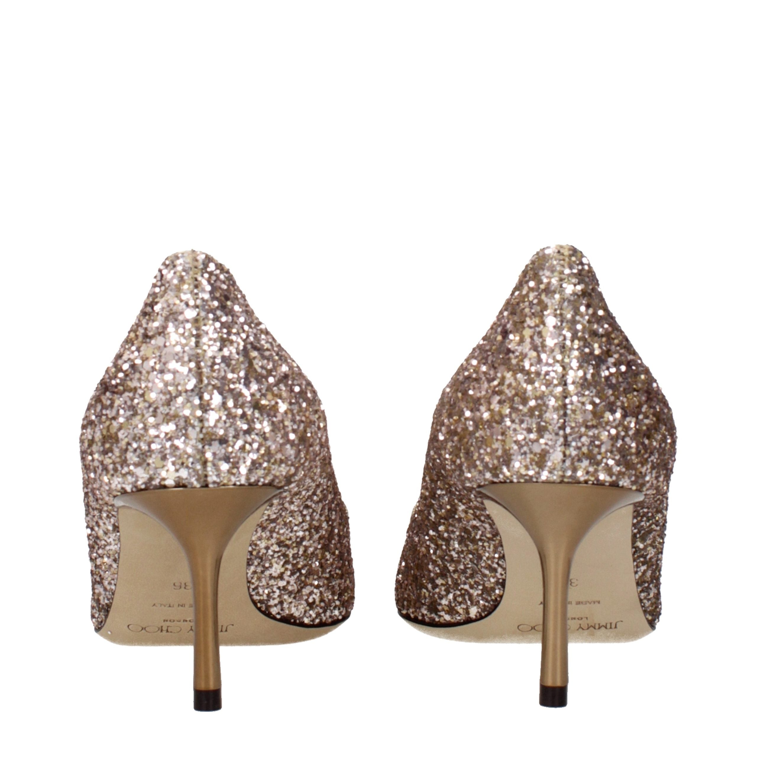 Jimmy Choo Pink Plastic Mid Heel Women's Pumps