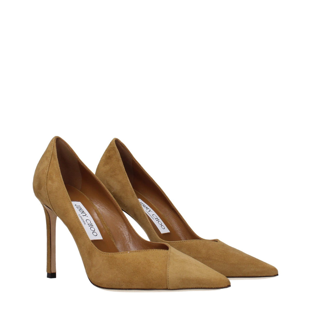 Jimmy Choo Brown Leather High Heel Women's Pumps