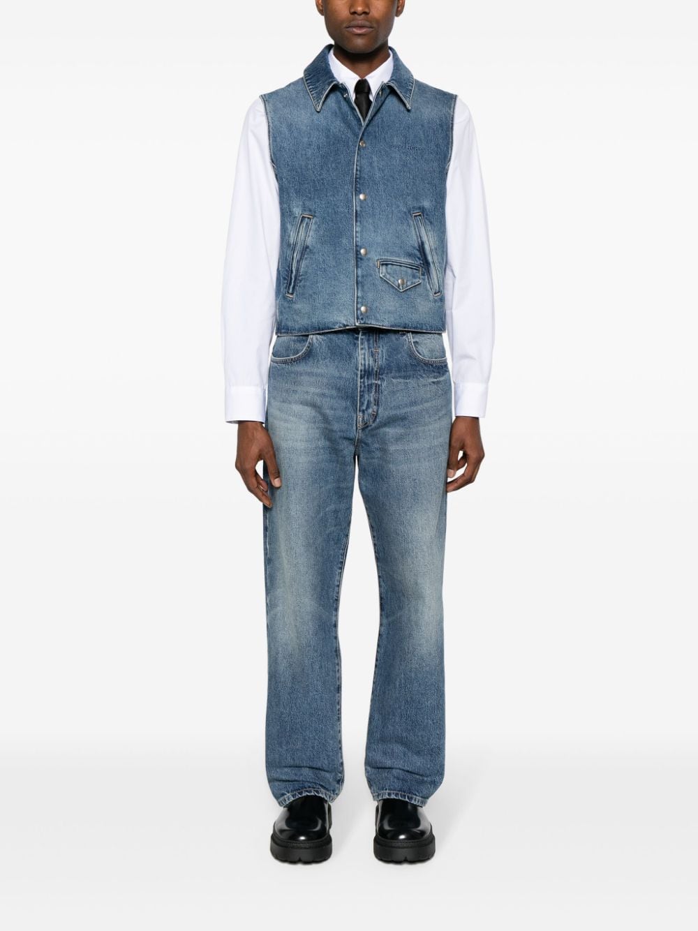 Givenchy Men's Denim Cotton Vest