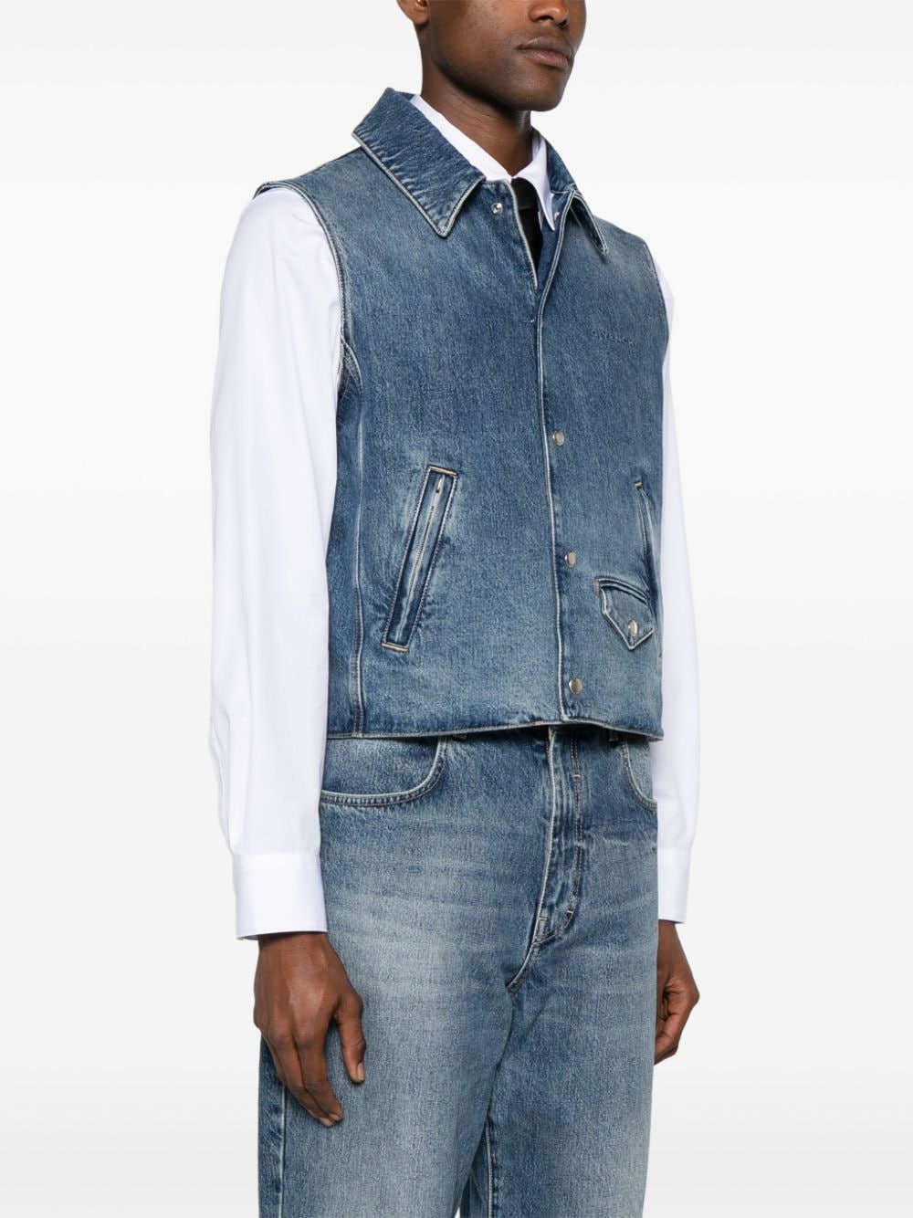 Givenchy Men's Denim Cotton Vest