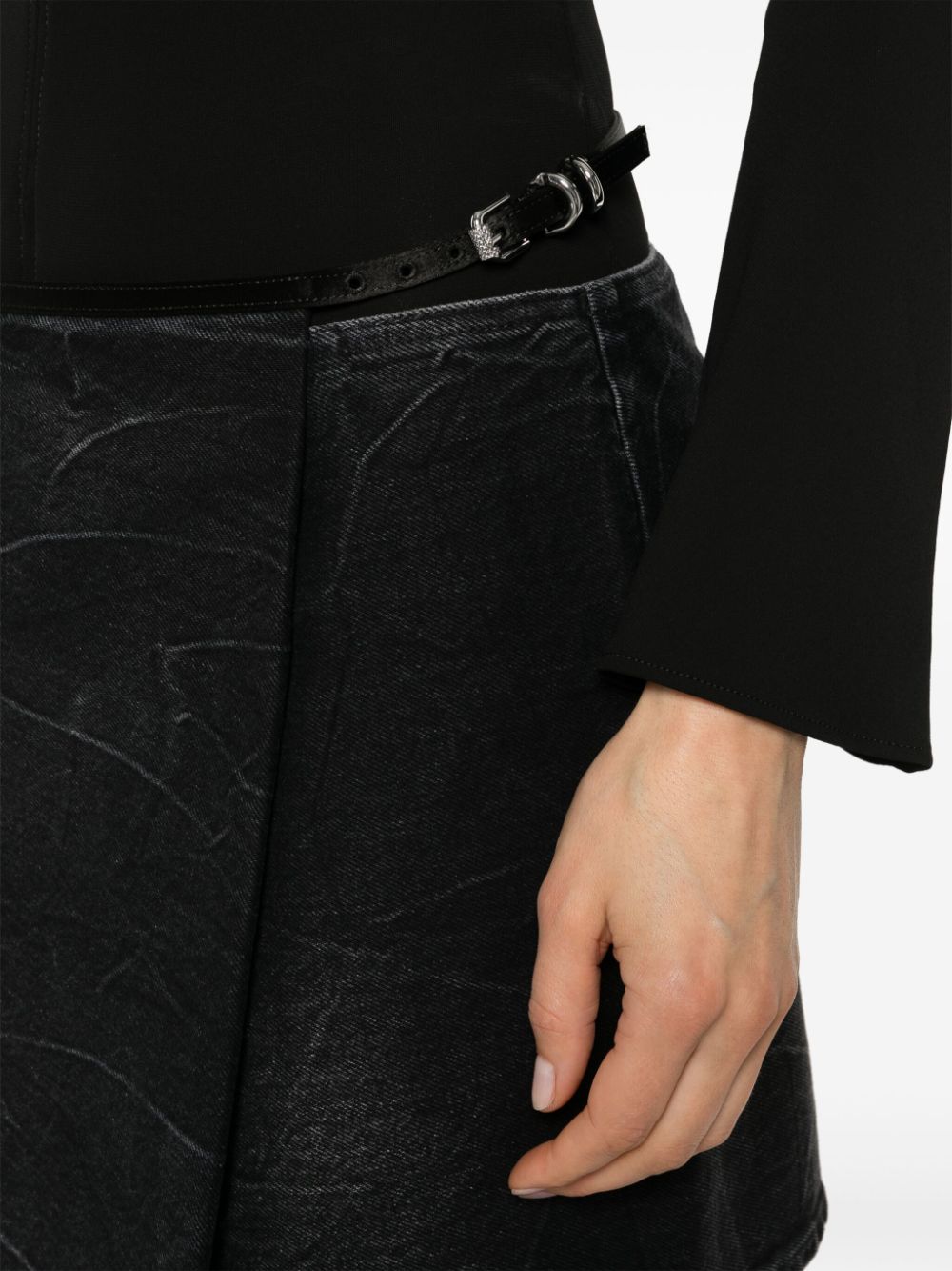 Givenchy Women's Voyou Denim Mini Skirt
