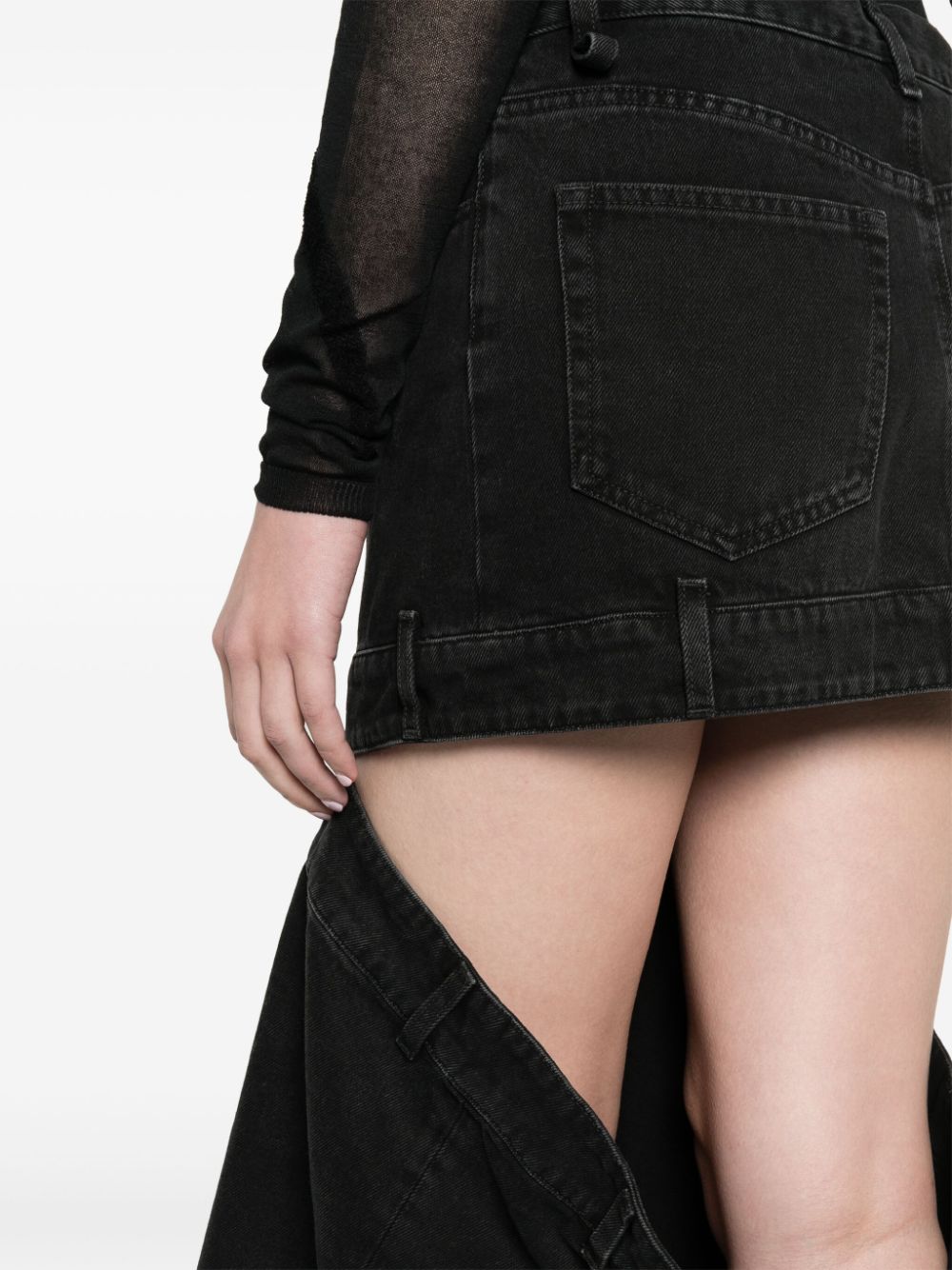 The Attico Women's Denim Skirt