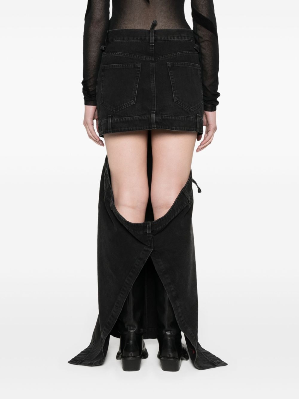 The Attico Women's Denim Skirt