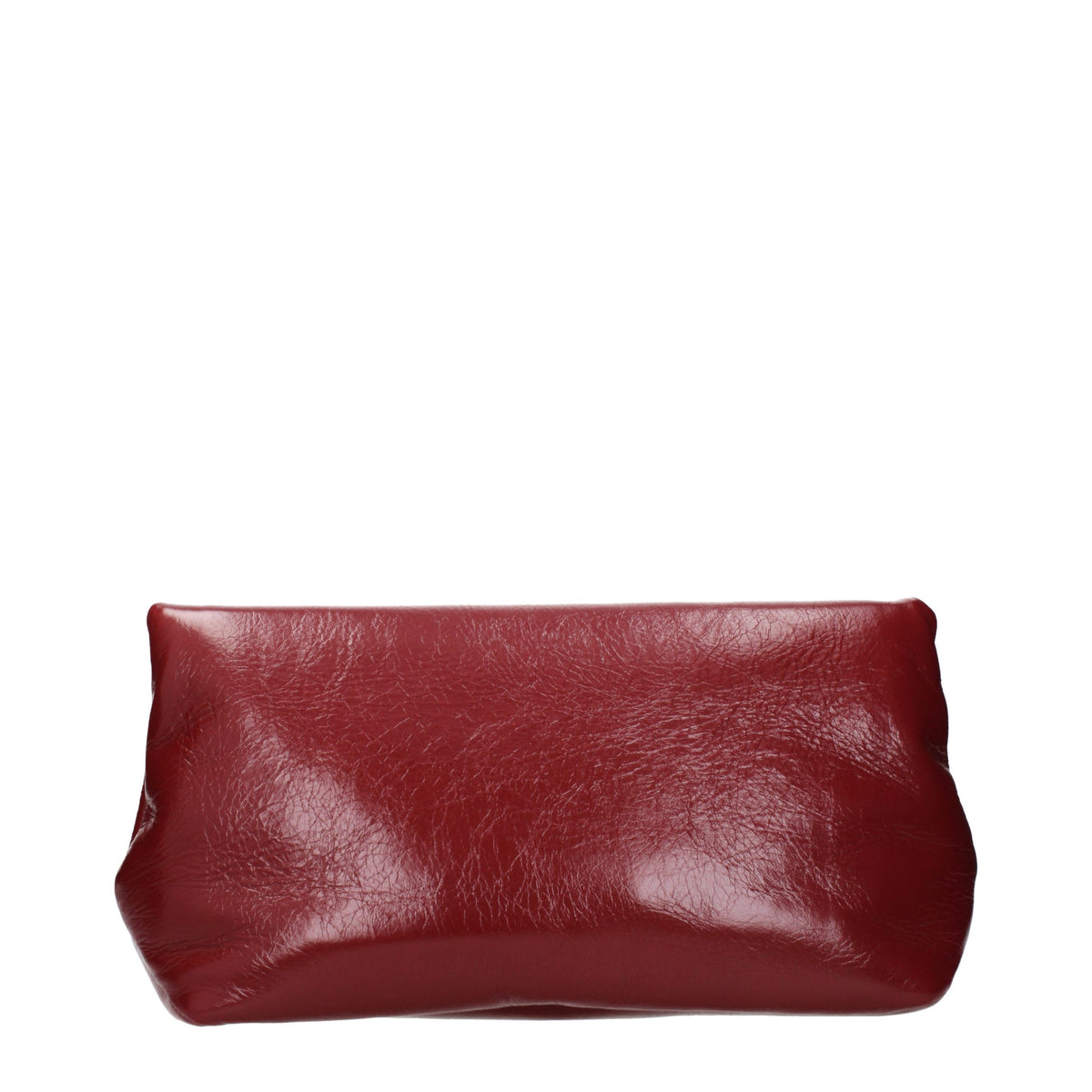 Jil Sander Red Leather Clutch Women's Bag