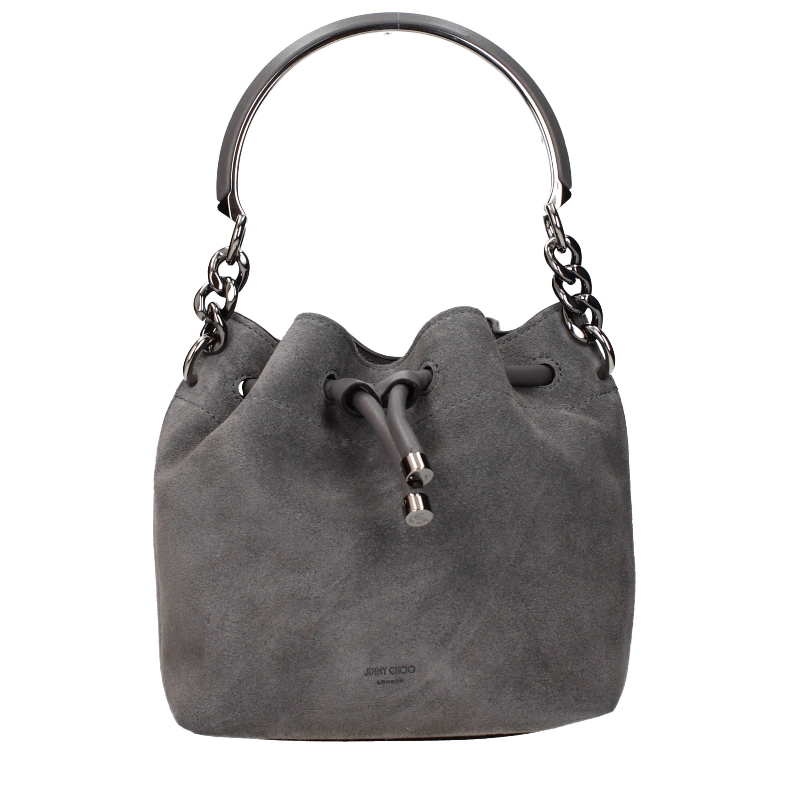 Jimmy Choo Gray Leather Women's Handbag