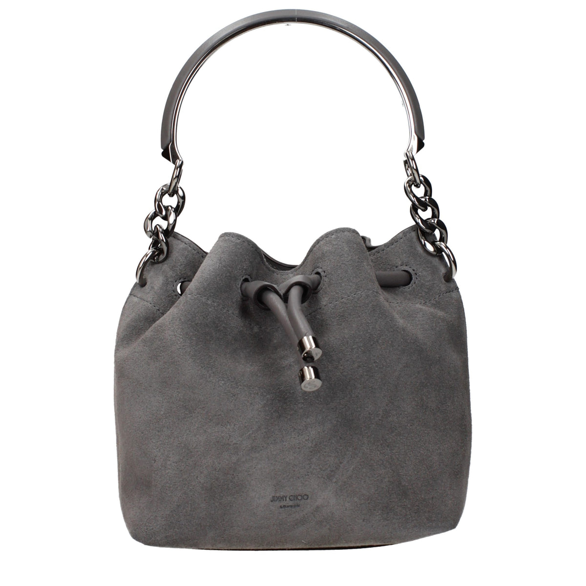 Jimmy Choo Gray Leather Women's Handbag