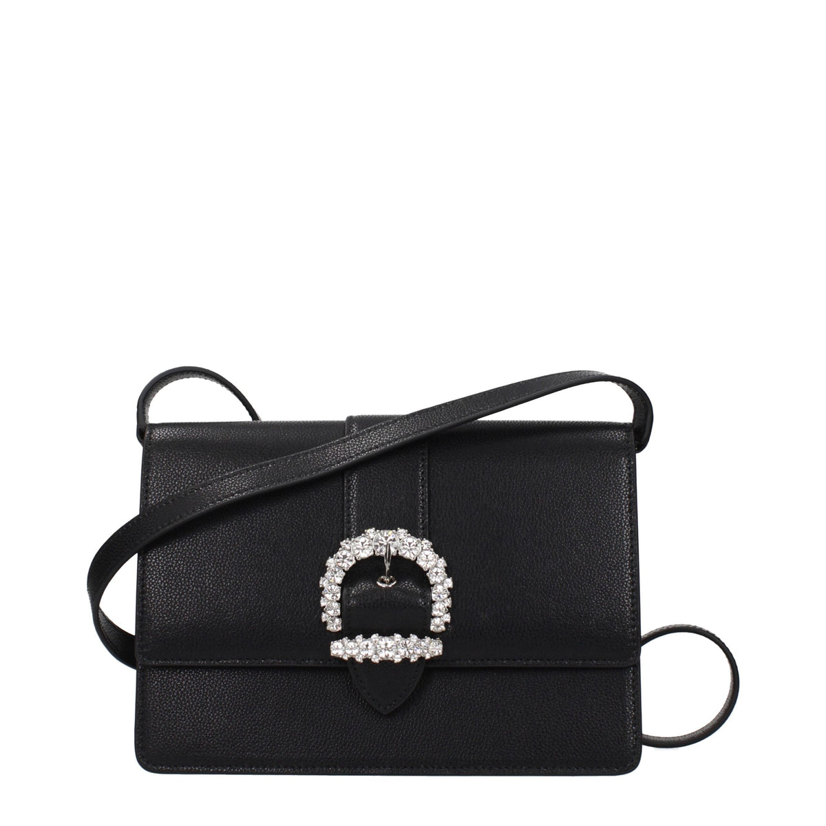 Jimmy Choo Black Leather Crossbody Women's Bag