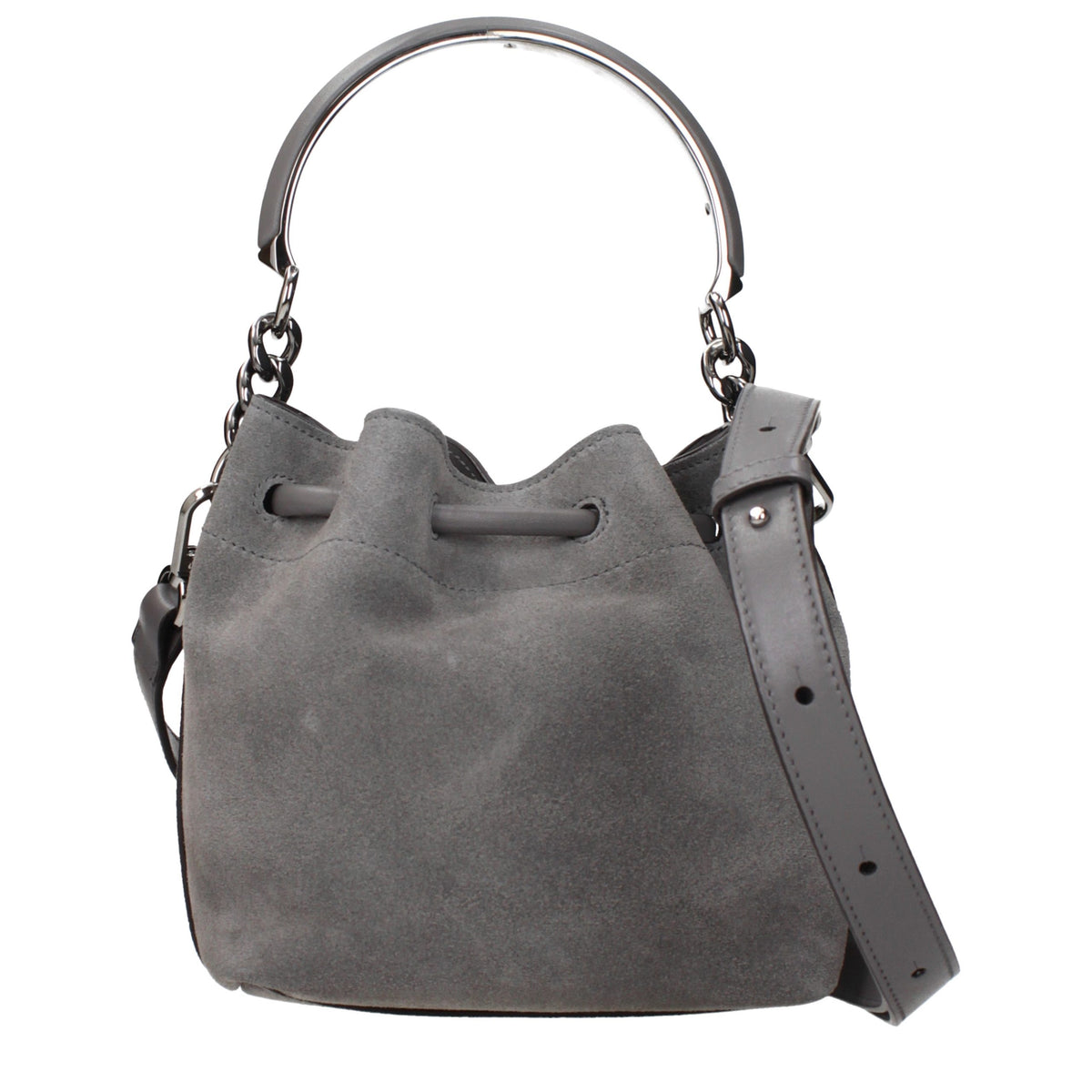 Jimmy Choo Gray Leather Women's Handbag
