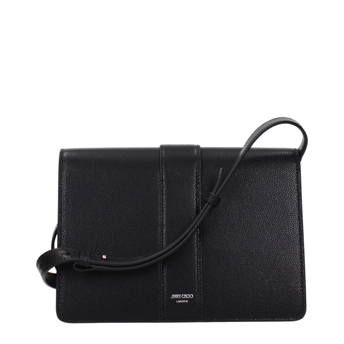 Jimmy Choo Black Leather Crossbody Women's Bag