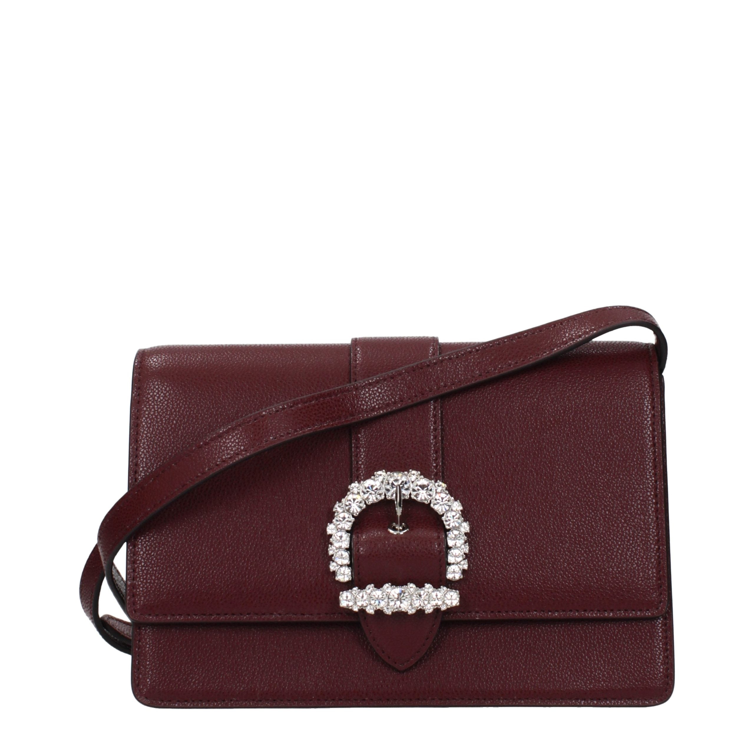 Jimmy Choo Red Leather Crossbody Women's Bag