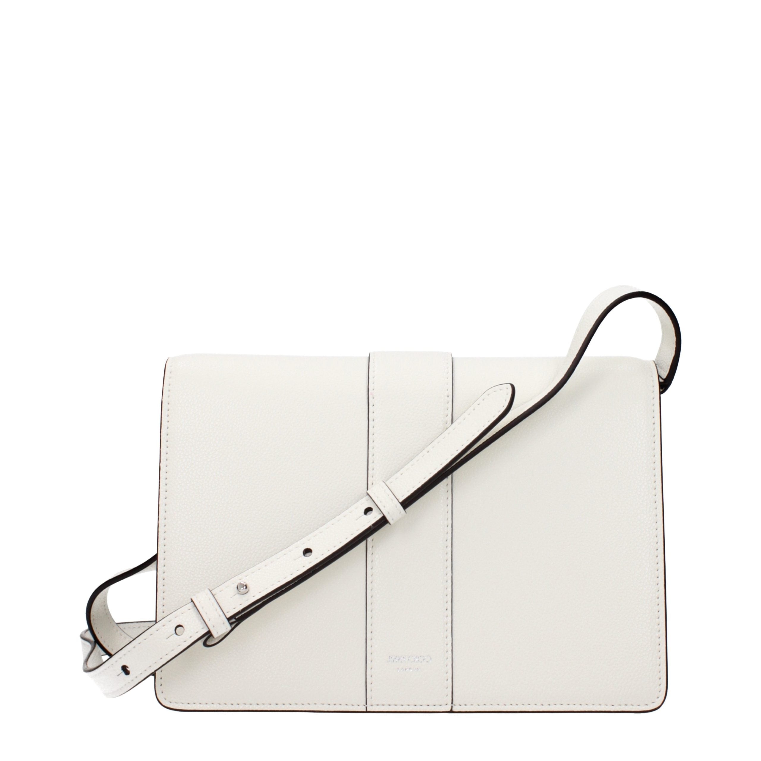 Jimmy Choo White Leather Crossbody Women's Bag