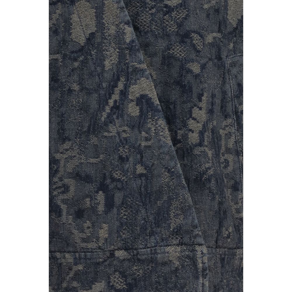 Giorgio Armani Blue Cotton Denim Women's Jacket
