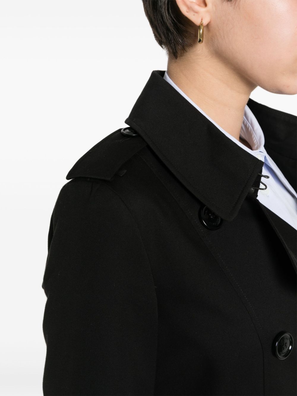 Burberry Women's Gabardine-Weave Trench Coat