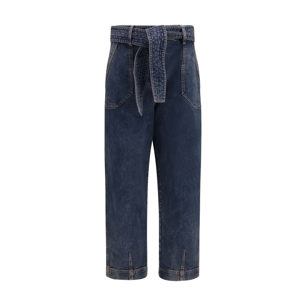 Giorgio Armani Blue Cotton Jeans Women's Denim