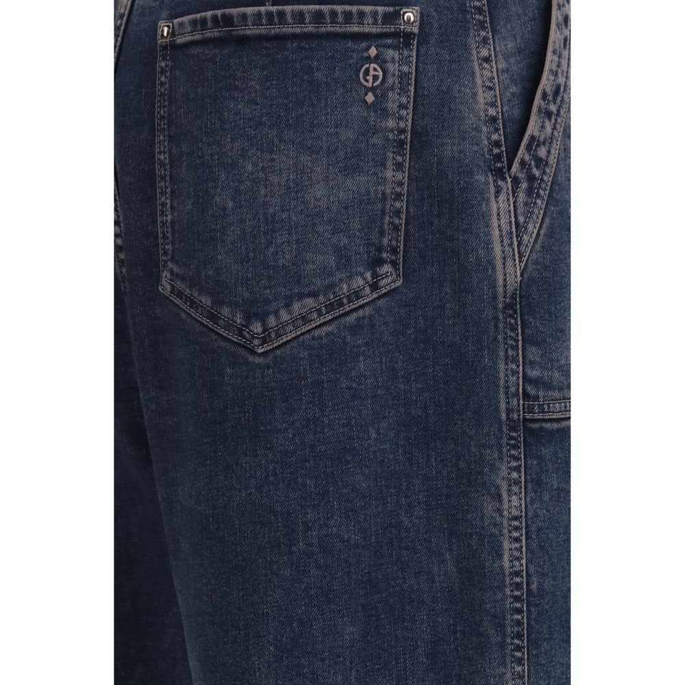 Giorgio Armani Blue Cotton Jeans Women's Denim
