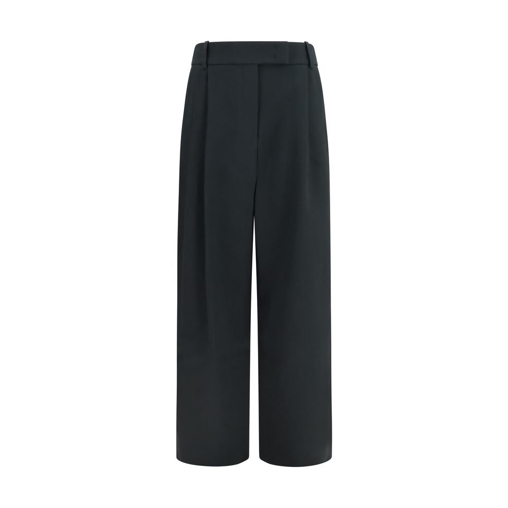 Giorgio Armani Black Silk Casual Women's Pants
