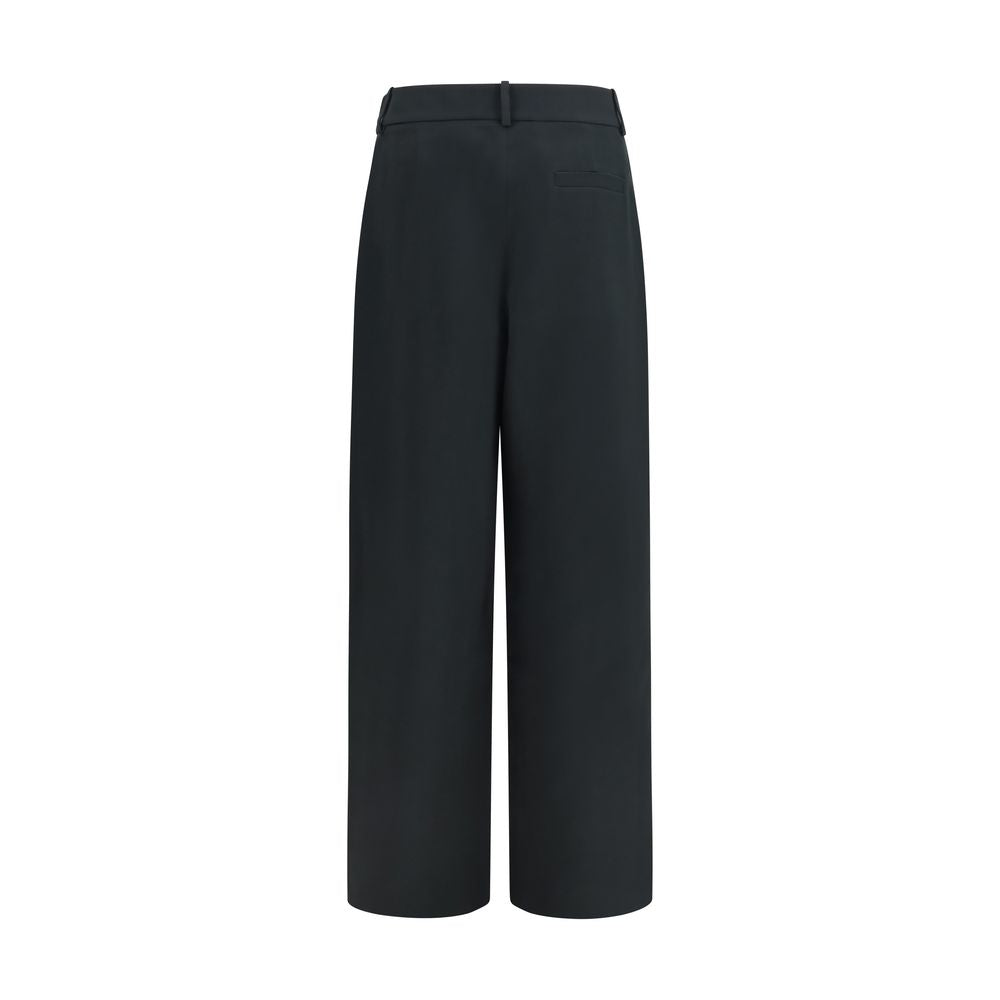 Giorgio Armani Black Silk Casual Women's Pants