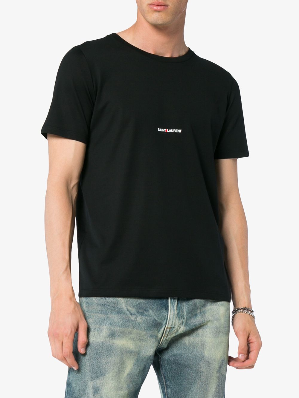Saint Laurent Men's Logo Print T-Shirt